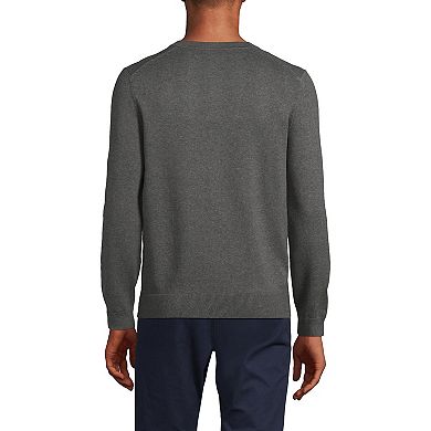 Big & Tall Lands' End Cotton Cardigan