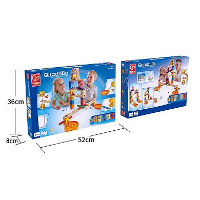 Hape Quadrilla Wooden Marble Run Construction Playset