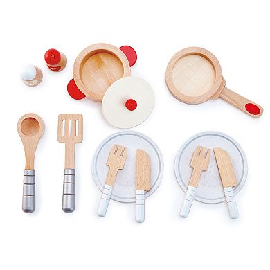 Hape Cook & Serve Set Wooden Playset