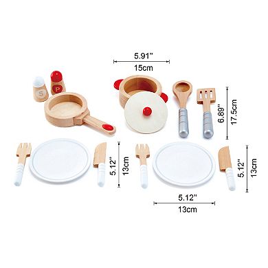 Hape Cook & Serve Set Wooden Playset