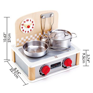 Hape 2-In-1 Kitchen & Grill Set Wooden Playset