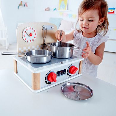 Hape 2-In-1 Kitchen & Grill Set Wooden Playset