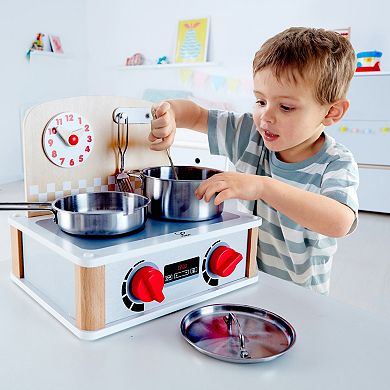 Hape 2-In-1 Kitchen & Grill Set Wooden Playset