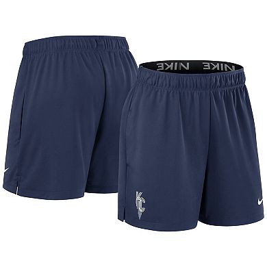 Women's Nike Navy Kansas City Royals Authentic Collection City Connect Practice Performance Shorts