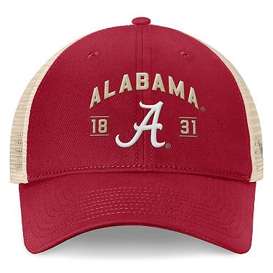 Men's Top of the World Crimson Alabama Crimson Tide Heritage Waylon Trucker Adjustable Hat