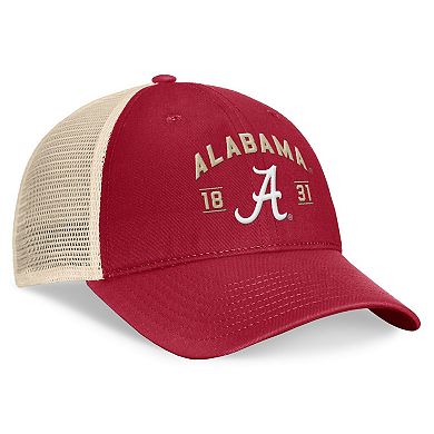 Men's Top of the World Crimson Alabama Crimson Tide Heritage Waylon Trucker Adjustable Hat