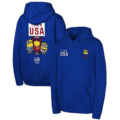 Youth  Royal Team USA Minions Pullover Hoodie