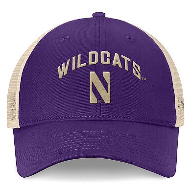 Men's Top of the World Purple Northwestern Wildcats Heritage Waylon Trucker Adjustable Hat