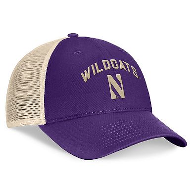 Men's Top of the World Purple Northwestern Wildcats Heritage Waylon Trucker Adjustable Hat