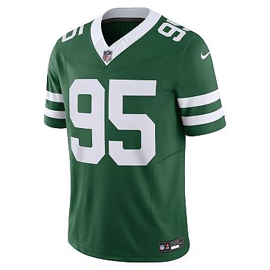 Men's Nike Quinnen Williams Legacy Green New York Jets Vapor F.U.S.E. Limited Jersey