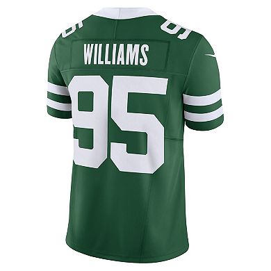 Men's Nike Quinnen Williams Legacy Green New York Jets Vapor F.U.S.E. Limited Jersey