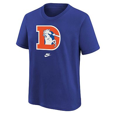 Youth Nike Royal Denver Broncos Rewind Essential T-Shirt