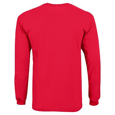 Youth Champion Red Georgia Bulldogs Arch Over Logo Long Sleeve T-Shirt