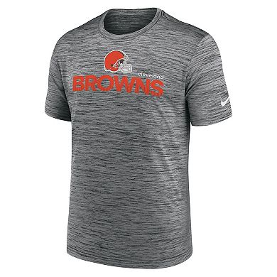 Men's Nike Anthracite Cleveland Browns Blitz Velocity Modern Performance T-Shirt