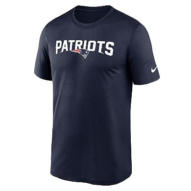 Men's Nike Navy New England Patriots Primetime Legend Wordmark Performance T-Shirt