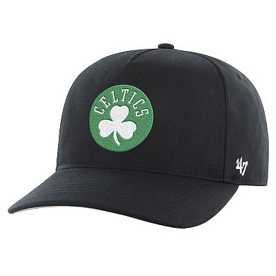 Men's '47 Black Boston Celtics Logo Hitch Adjustable Hat