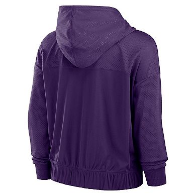 Women's Fanatics Purple Baltimore Ravens Script Lock Full-Zip Hoodie