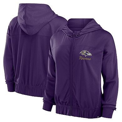 Women's Fanatics Purple Baltimore Ravens Script Lock Full-Zip Hoodie