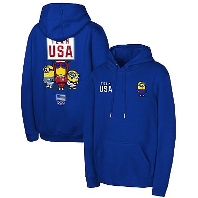 Unisex  Royal Team USA Minions Pullover Hoodie