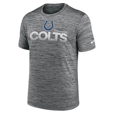 Men's Nike Anthracite Indianapolis Colts Blitz Velocity Modern Performance T-Shirt