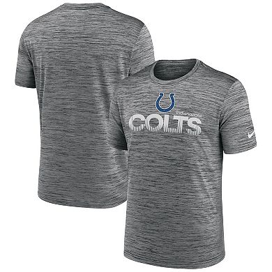 Men's Nike Anthracite Indianapolis Colts Blitz Velocity Modern Performance T-Shirt