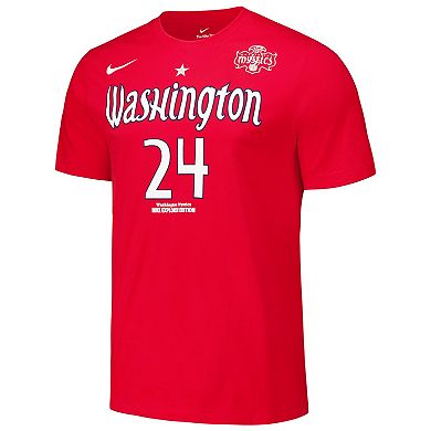 Unisex Nike Aaliyah Edwards Red Washington Mystics 2024 WNBA Draft Explorer Edition Name & Number T-Shirt