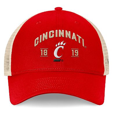 Men's Top of the World Red Cincinnati Bearcats Heritage Waylon Trucker Adjustable Hat