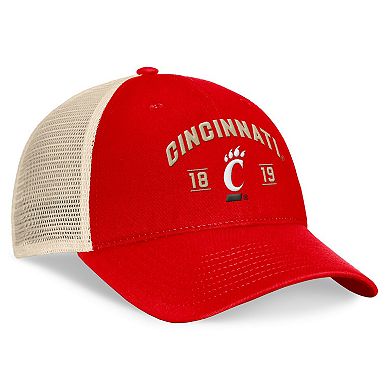 Men's Top of the World Red Cincinnati Bearcats Heritage Waylon Trucker Adjustable Hat