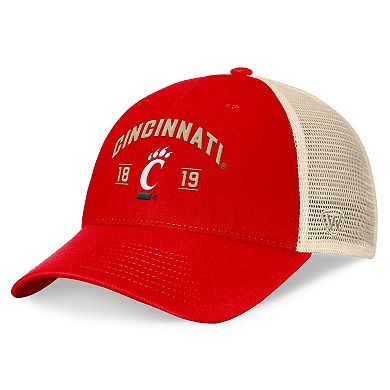 Men's Top of the World Red Cincinnati Bearcats Heritage Waylon Trucker Adjustable Hat