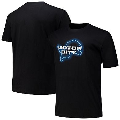 Men's Fanatics Black Detroit Lions Motor City T-Shirt