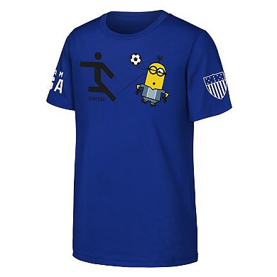 Unisex  Royal Team USA Minions Soccer T-Shirt