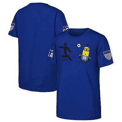 Unisex  Royal Team USA Minions Soccer T-Shirt