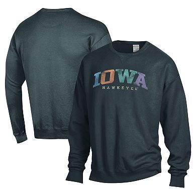 Unisex ComfortWash Gray Iowa Hawkeyes Oversized Pullover Sweatshirt