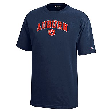 Youth Champion Navy Auburn Tigers Arch Over Logo T-Shirt