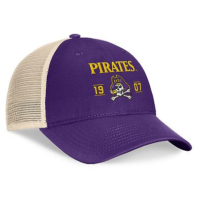 Men's Top of the World Purple ECU Pirates Heritage Waylon Trucker Adjustable Hat