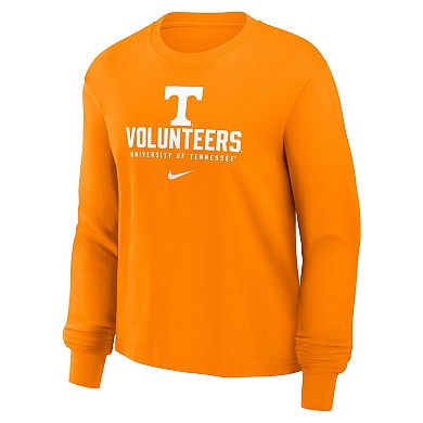 Women's Nike Tennessee Orange Tennessee Volunteers Primetime University Boxy Long Sleeve T-Shirt