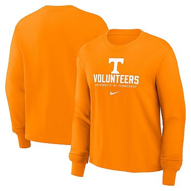 Women's Nike Tennessee Orange Tennessee Volunteers Primetime University Boxy Long Sleeve T-Shirt