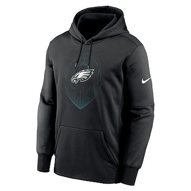 Men's Nike Black Philadelphia Eagles Icon Performance Pullover Hoodie