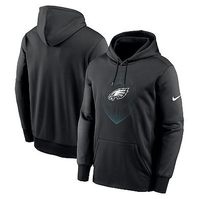 Men's Nike Black Philadelphia Eagles Icon Performance Pullover Hoodie