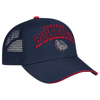 Men's Colosseum Navy Gonzaga Bulldogs Wyatt Primary Team Trucker Adjustable Hat