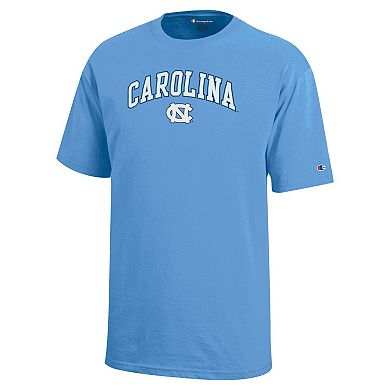 Youth Champion Carolina Blue North Carolina Tar Heels Arch Over Logo T-Shirt