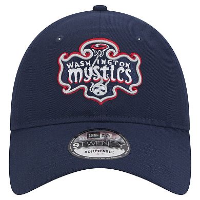 Unisex New Era Navy Washington Mystics Core Logo 9TWENTY Adjustable Hat