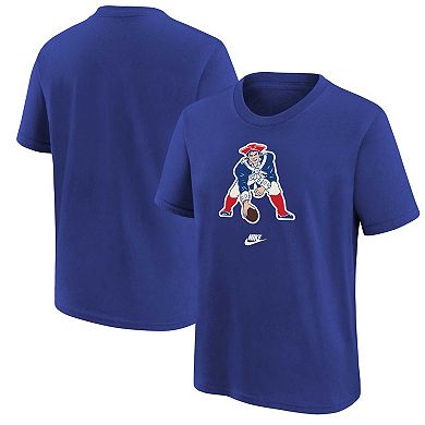 Youth Nike Royal New England Patriots Rewind Essential T-Shirt