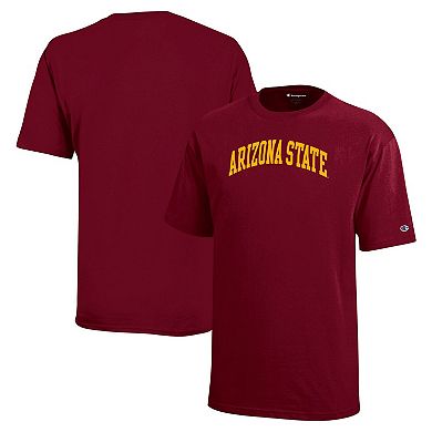 Youth Champion Maroon Arizona State Sun Devils Team Arch T-Shirt