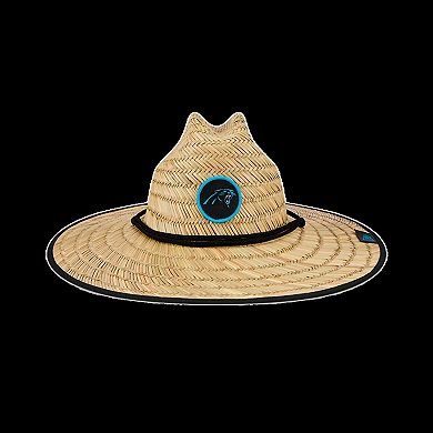 Men's New Era Natural Carolina Panthers NFL Training Camp Official Straw Lifeguard Hat