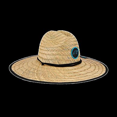 Men's New Era Natural Carolina Panthers NFL Training Camp Official Straw Lifeguard Hat