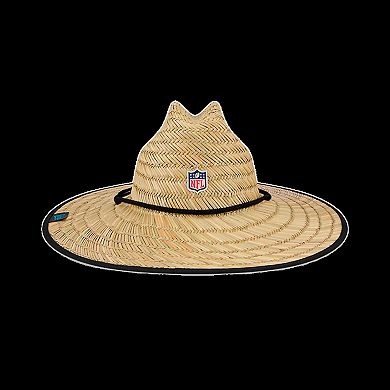 Men's New Era Natural Carolina Panthers NFL Training Camp Official Straw Lifeguard Hat