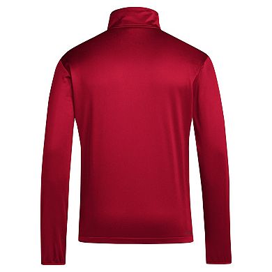 Men's adidas Crimson Indiana Hoosiers Coaches Sideline Quarter-Zip Top