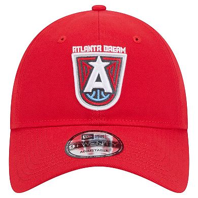 Unisex New Era Red Atlanta Dream Core Logo 9TWENTY Adjustable Hat