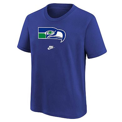 Youth Nike Royal Seattle Seahawks Rewind Essential T-Shirt